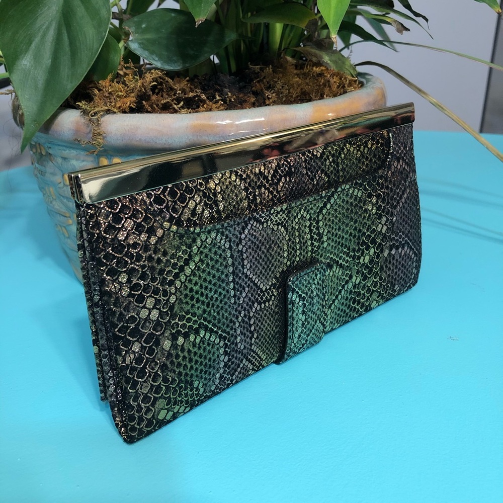 Hobo Metallic Multicolor Maxine Clutch Wallet